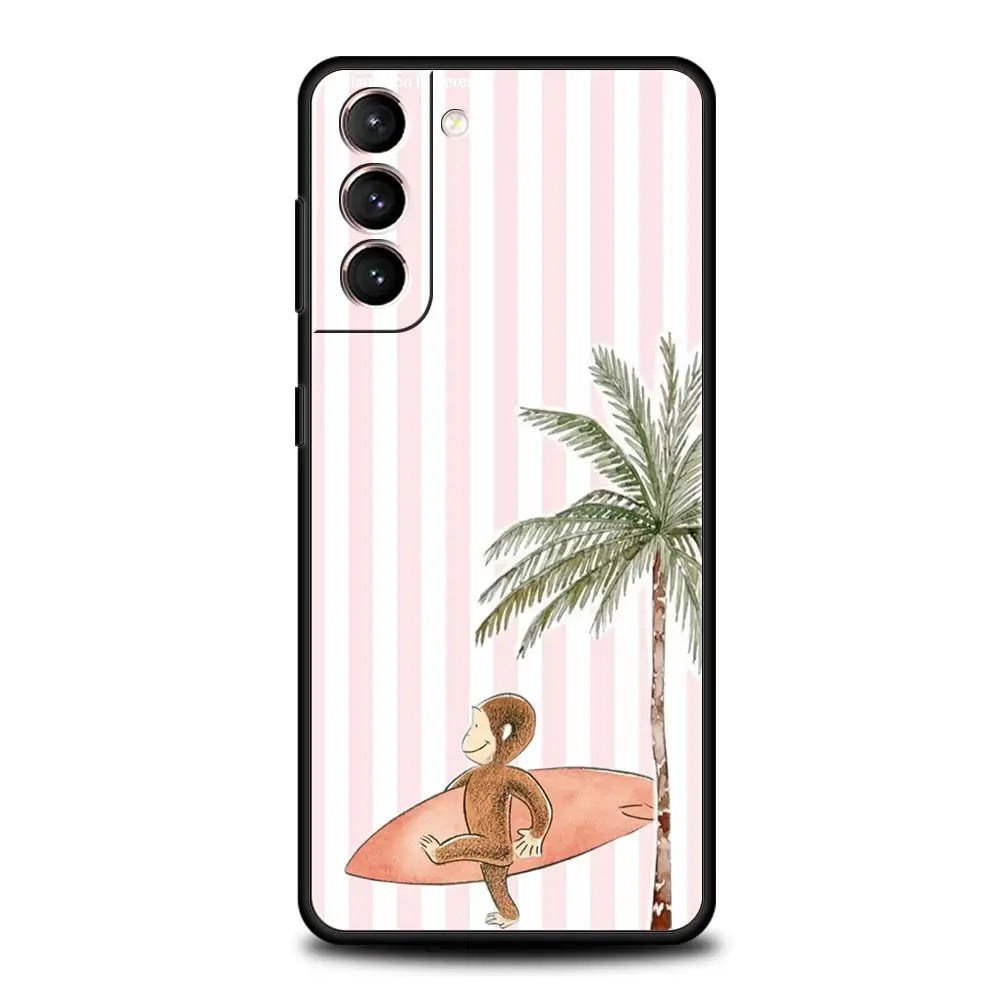 Handyhülle für Samsung Galaxy – Weiche TPU-Hülle mit Baum-, Enten-, Zitronen- & Blumenmuster