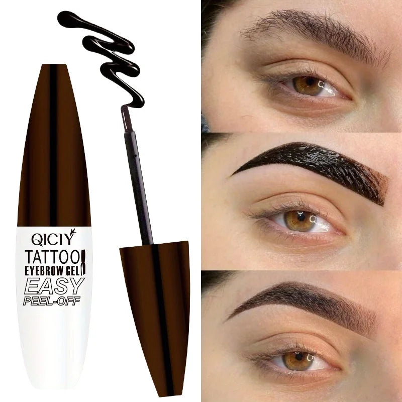 3D Peel-off Augenbrauen Gel Tönung Wasserdicht Dauerhafte Nicht Verschmieren Eyeliner Stift Natürliche Flüssigkeit Stirn Tattoo Sterben Creme Make-Up