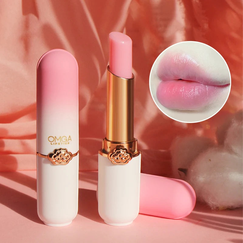 Pfirsichfarbener Farbwechsel-Lippenbalsam | Feuchtigkeitsspendend & Antihaft