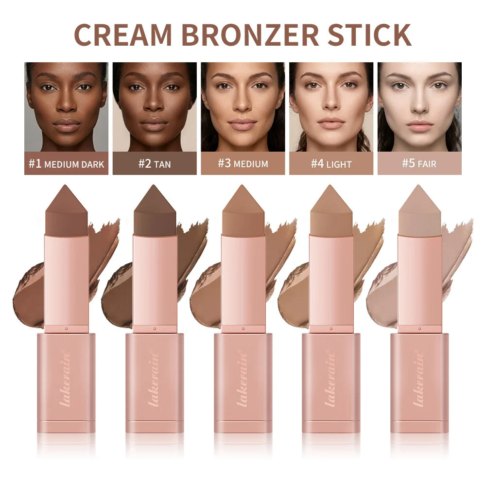 Konturstift Bronzing-Creme Bronzer-Stift Sofortige Konturierung Dunkle Augenringe Gesichtskontur Gesichts-Foundation Make-up
