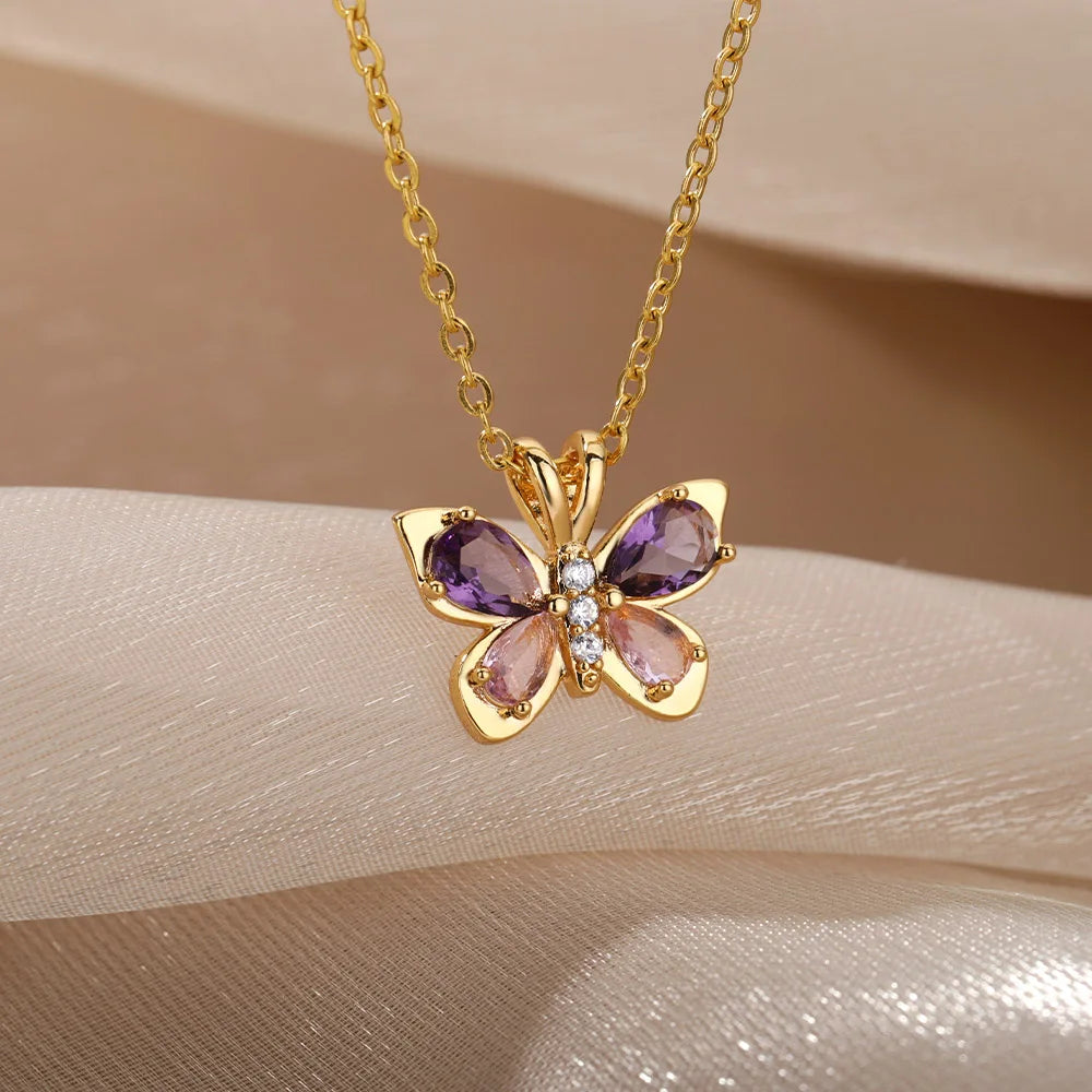 Farbige Schildkröten-Halskette aus Edelstahl – Sommerliche Perlenkette mit Tieranhänger für Damen & Unisex | Strand Schmuck Vintage Stil
