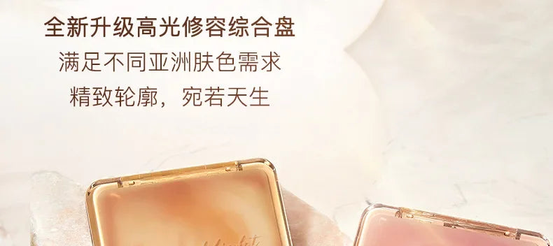 Judydoll Highlight Facial Contouring Palette Matte Brighten Dreidimensionaler Schatten Lasting Glow Shimmer Powder Cosmetics