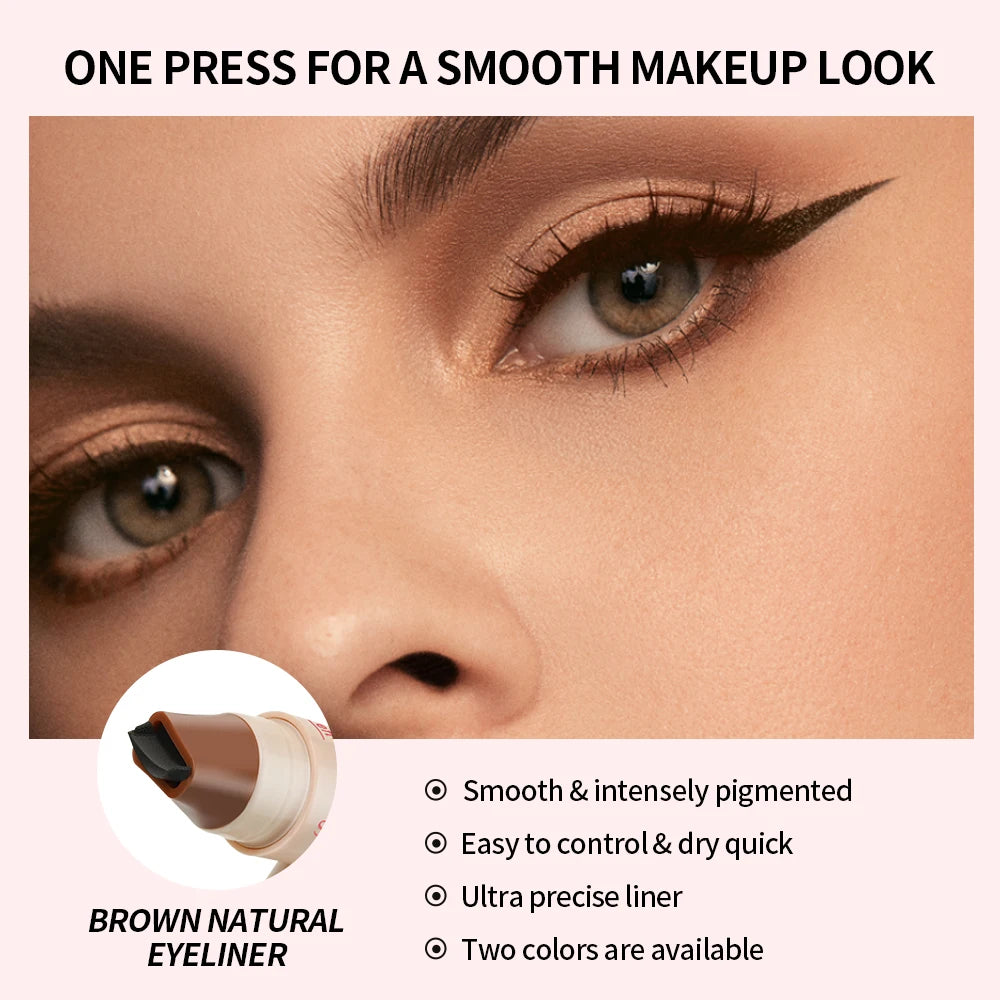 1PC Eyeliner-Stift wasserfest, schnell trocknend, langlebig, glatt und leicht zu färben, natürliches Augen-Make-up erstellen