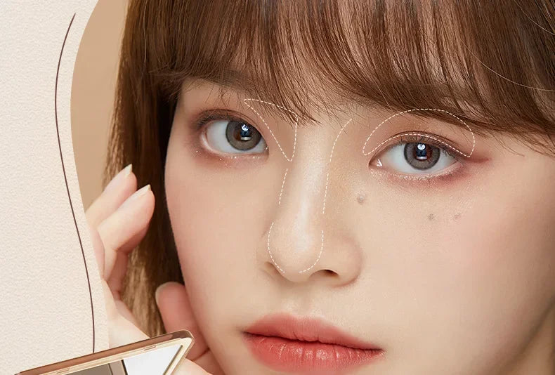 Judydoll Highlight Facial Contouring Palette Matte Brighten Dreidimensionaler Schatten Lasting Glow Shimmer Powder Cosmetics