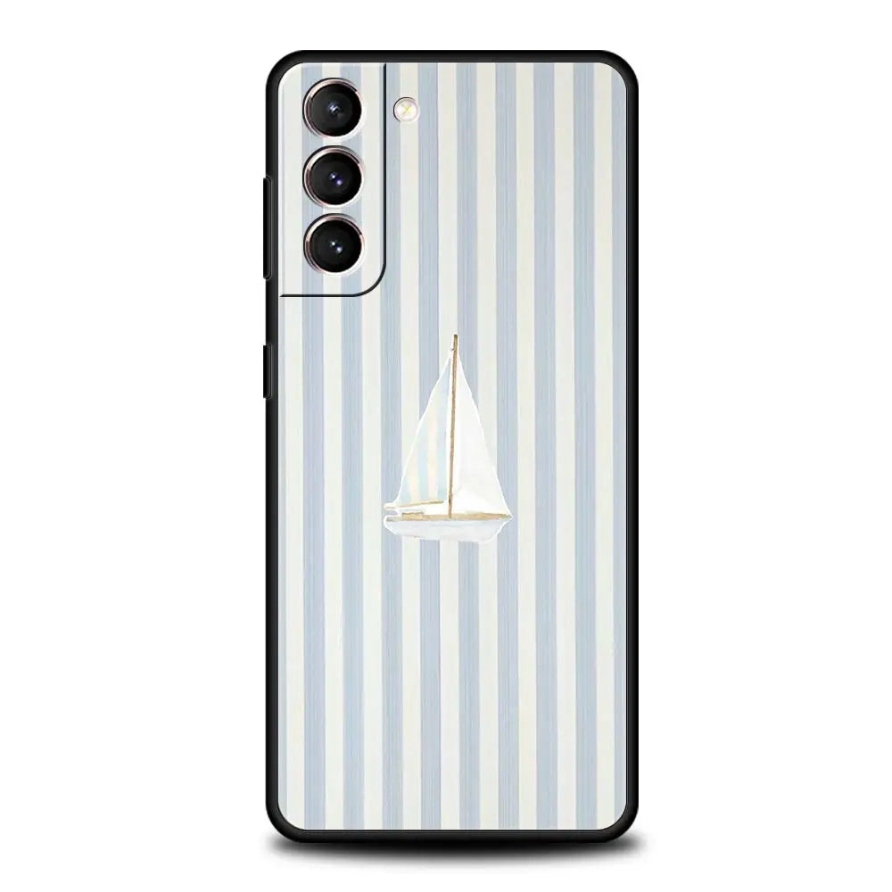 Handyhülle für Samsung Galaxy – Weiche TPU-Hülle mit Baum-, Enten-, Zitronen- & Blumenmuster