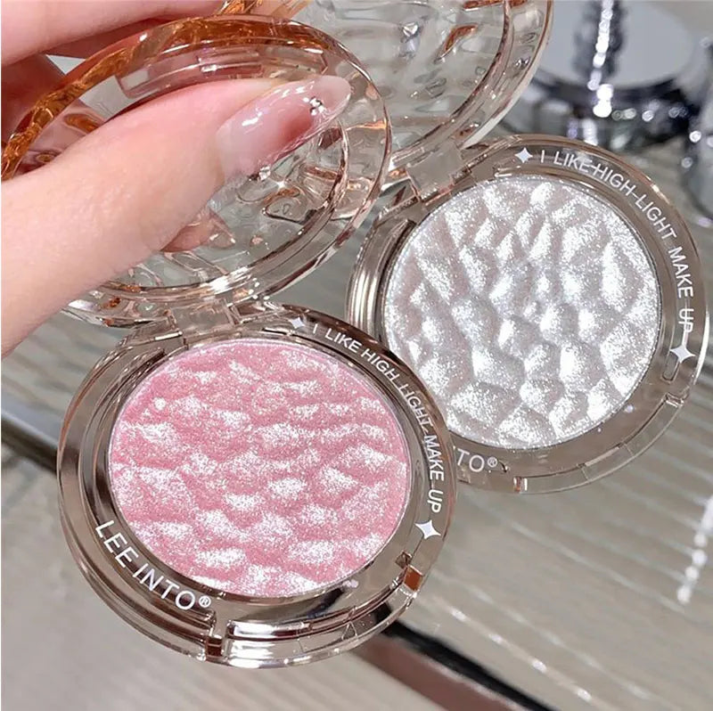 Hochglanz Puder glanz Glitter Highlight Kontur Palette natürlicher Glanz Kontur Concealer dauerhaftes Licht