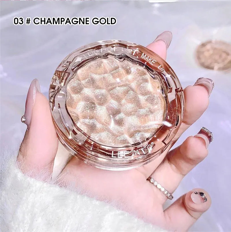 Hochglanz Puder glanz Glitter Highlight Kontur Palette natürlicher Glanz Kontur Concealer dauerhaftes Licht