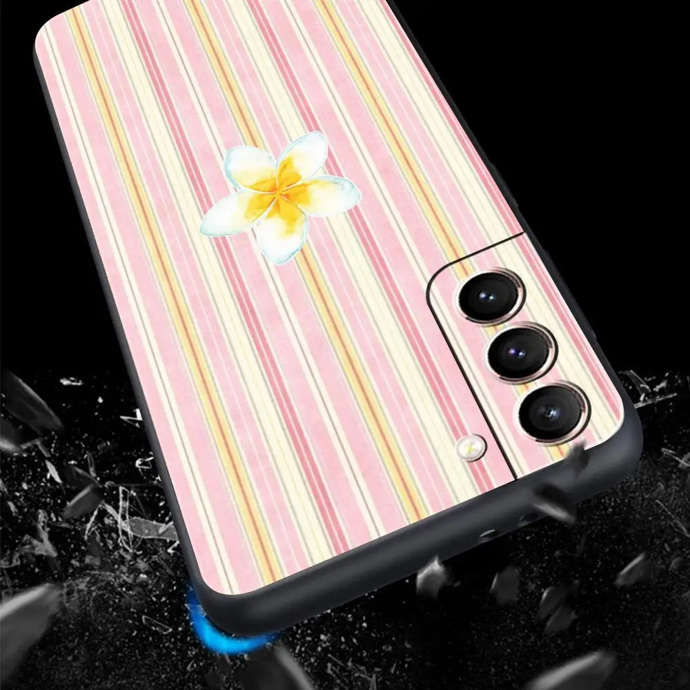 Handyhülle für Samsung Galaxy – Weiche TPU-Hülle mit Baum-, Enten-, Zitronen- & Blumenmuster