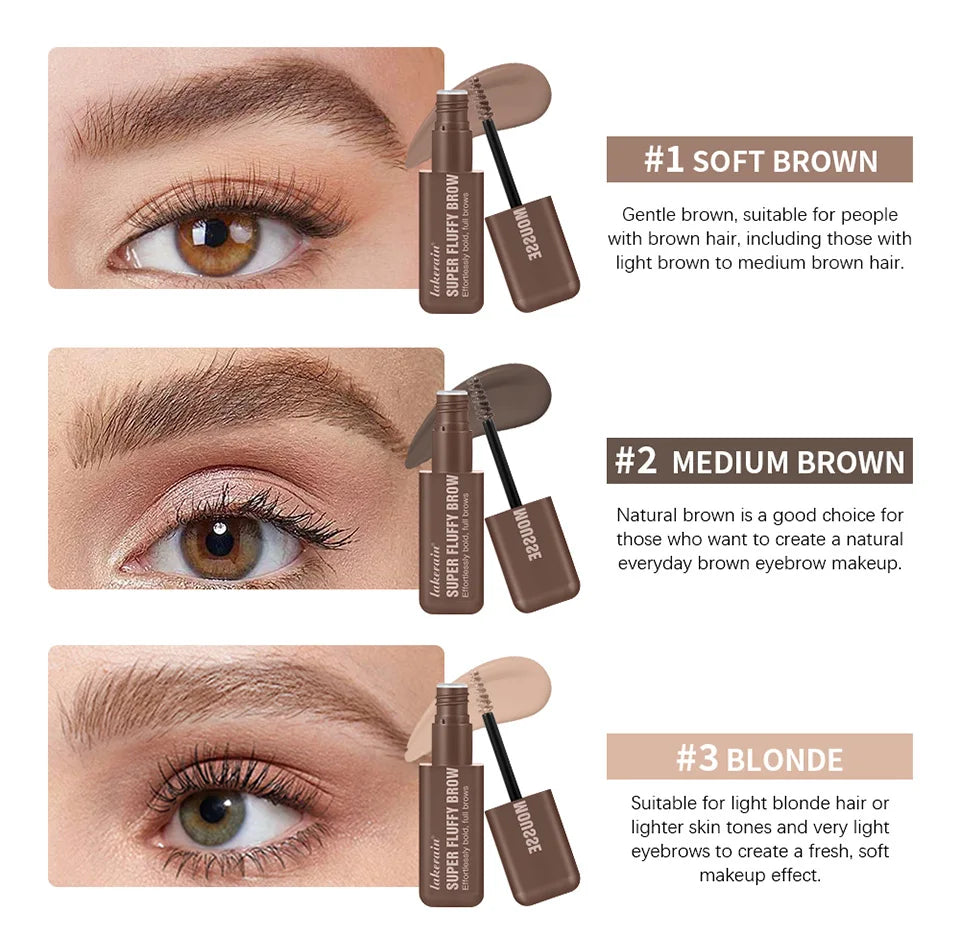 Superfluff Volumizing Brow Mousse Tint – Getöntes Augenbrauengel, Wasserfest & Langlebig