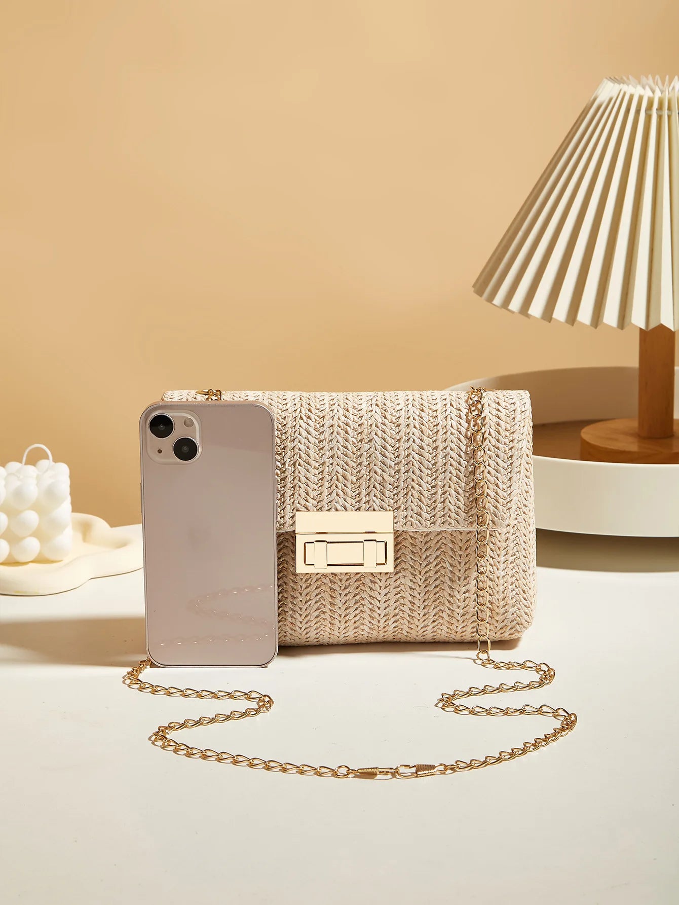 Modische Retro-Stil Gewebte Einzel-Schultertasche für Damen, Vielseitige Trendige Crossbody-Strohtasche, Bohemian-Style Kleine Quadratische Tasche