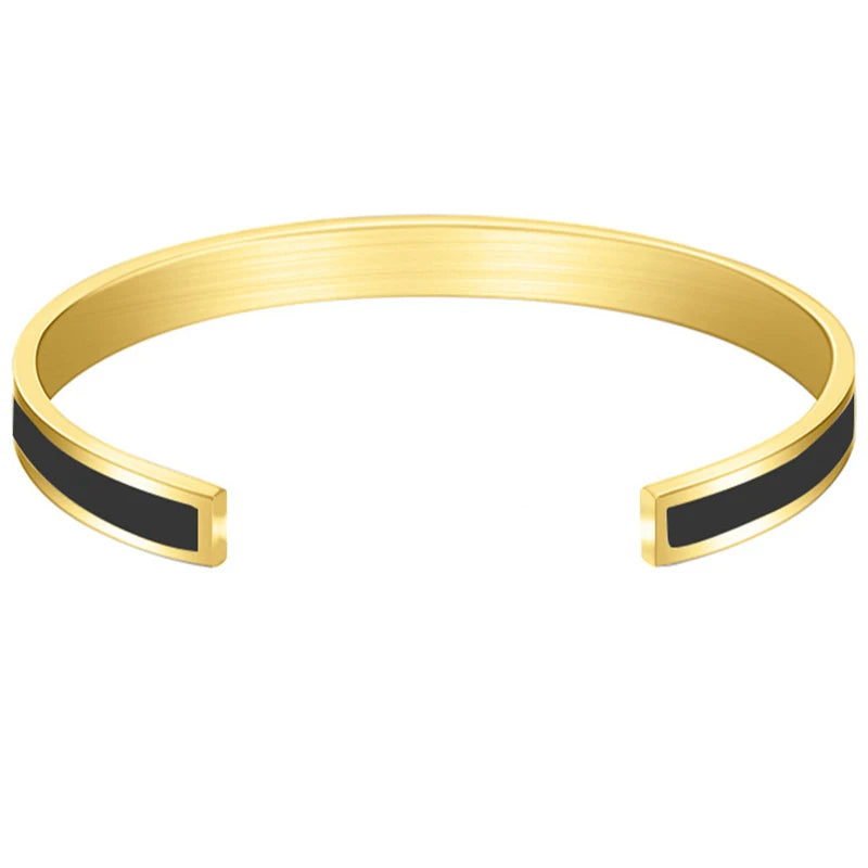 CARLIDANA Trendy Edelstahl Bunte Tropfen Öl Gold Farbe Überzogene Manschette Armreif für Frauen Schmuck Party Geschenk Drop Shipping