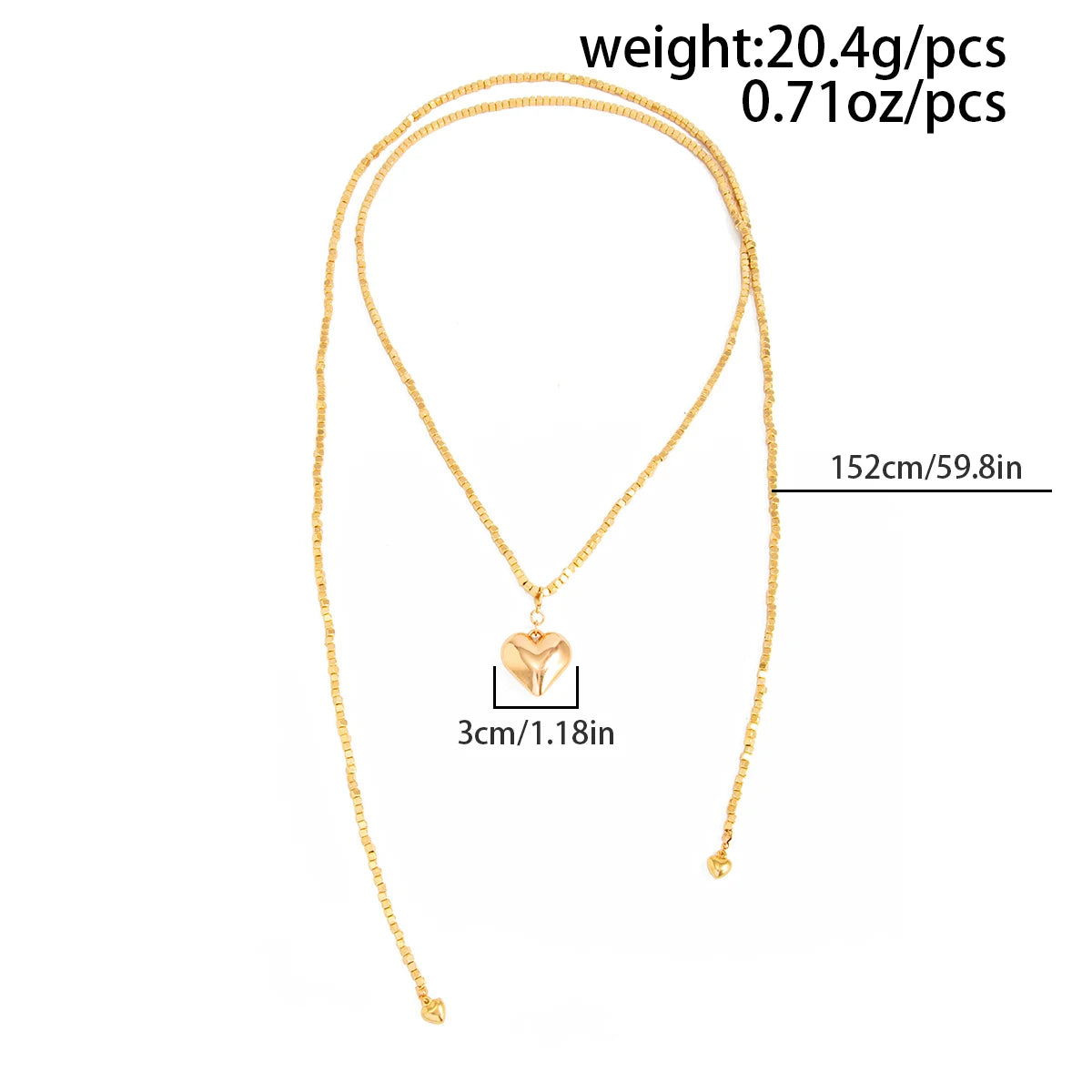 KunJoe Mode Gold Farbe Liebe Herz Anhänger Halskette Frauen Vintage Perlen Kette Lange Halskette Pullover Kette Schmuck Zubehör