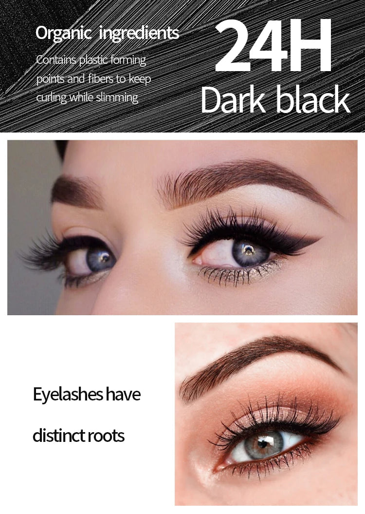 Yanqina flüssiger Eyeliner Bleistift 4d wasserdichte Mascara Set Kosmetik Eyeliner dicke Curling Mascara Augenbrauen Bleistift Augen Make-up