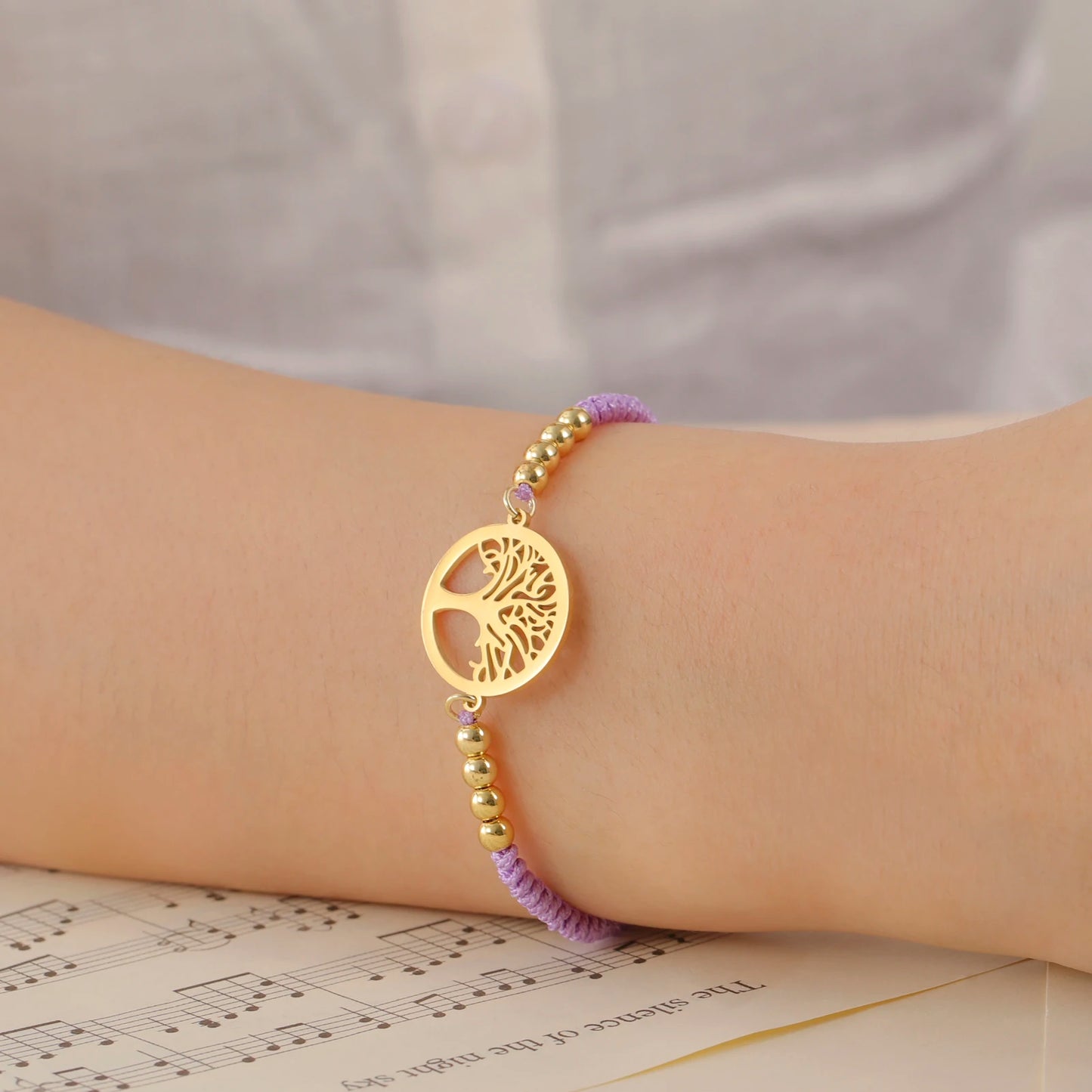 Edelstahl-Armband mit Lebensbaum-Anhänger – Klassischer Schmuck für Damen und Herren