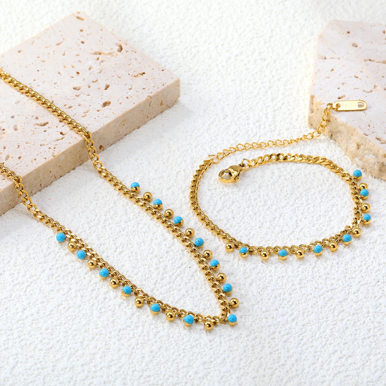 LUXUKISSKIDS Mode Kubische Liebe Herz Minimalistischen Schmuck Set Halskette Ohrringe Armbänder Edelstahl Frauen/Mädchen Zubehör