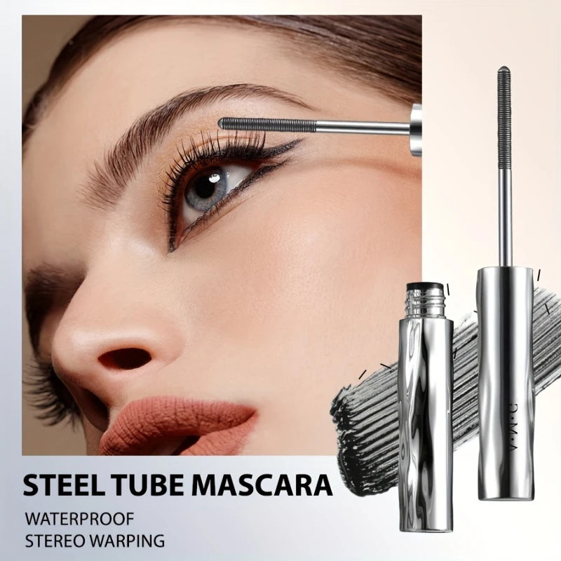Stahlrohr-Mascara – Wasserfest, Spiralbürste, Verlängernd & Volumengebend