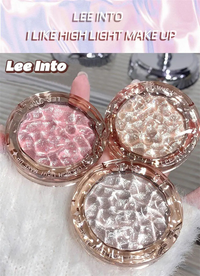 Hochglanz Puder glanz Glitter Highlight Kontur Palette natürlicher Glanz Kontur Concealer dauerhaftes Licht