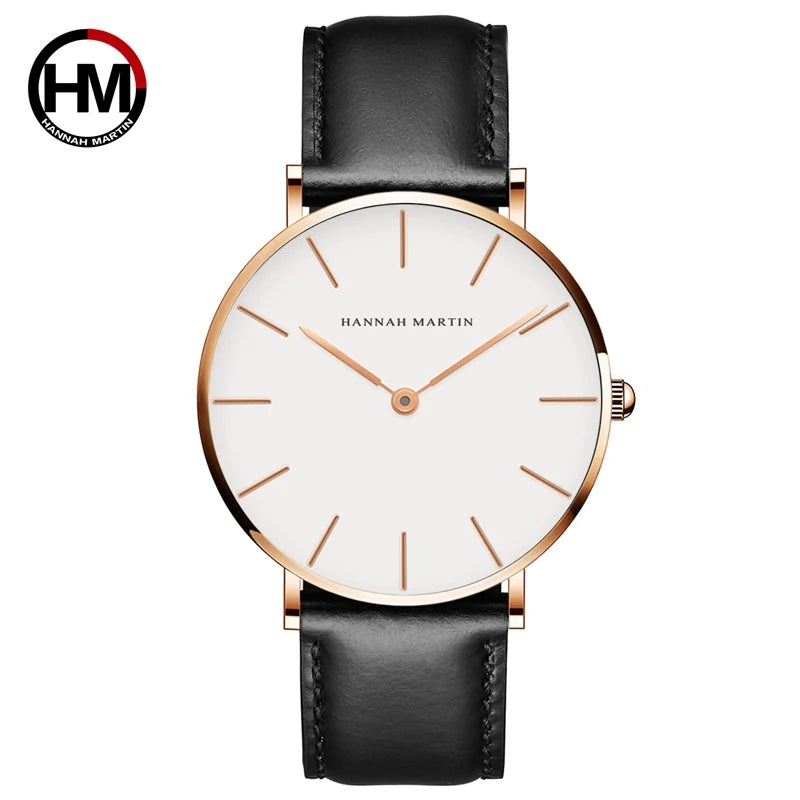 Hannah Martin Ultra Dünne Quarz Männer Uhr Edelstahl Mesh Uhren Männer Einfache Mode Business Japan Armbanduhr Uhr Männlich