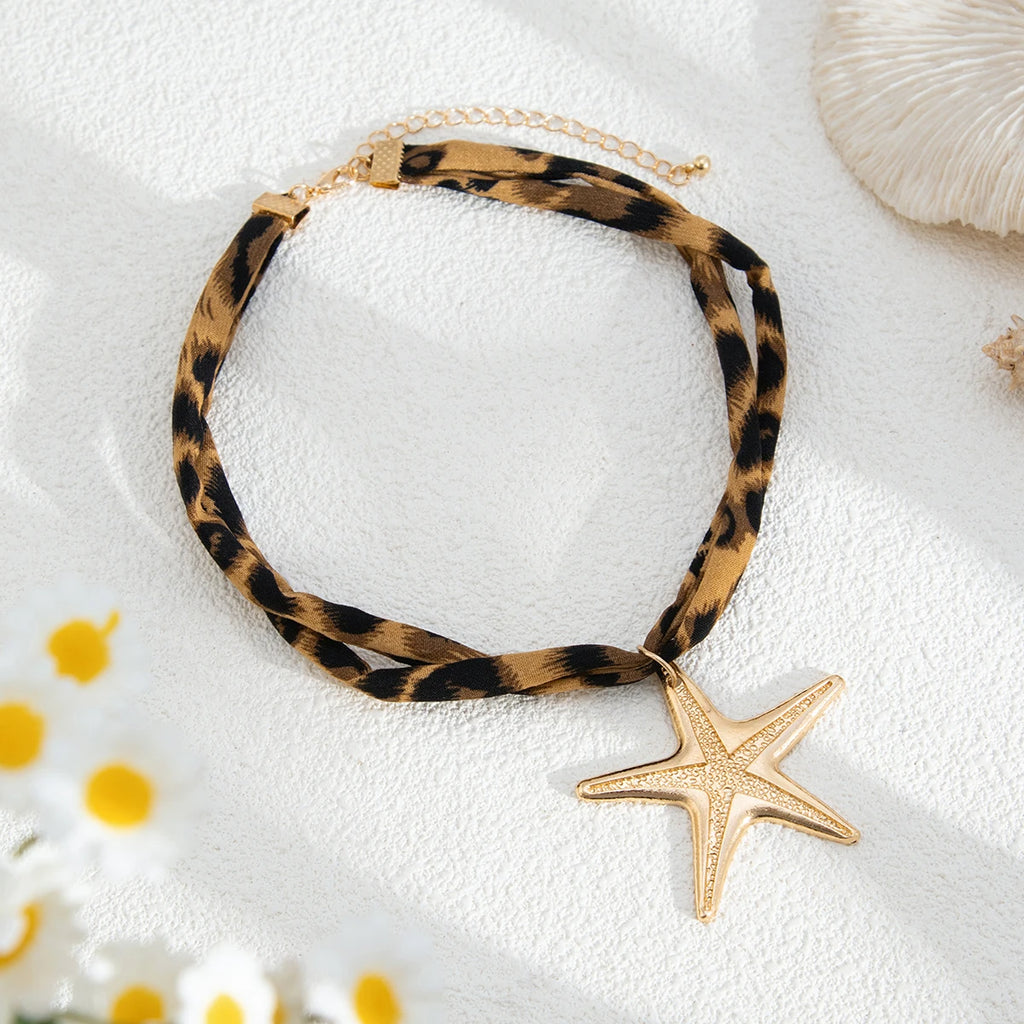 Ingemark 7 Stile Ethnische Multilayer Samt Kette Halskette Frauen 2025 Neue Mode Metall Conch Seestern Herz Anhänger Hals Schmuck