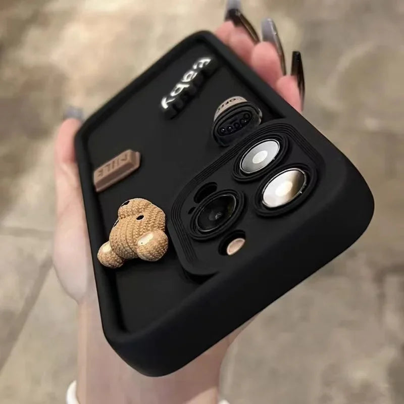 3D Bär iPhone Hülle – Für iPhone 11/12/13/14/15/16/17 & Pro Max