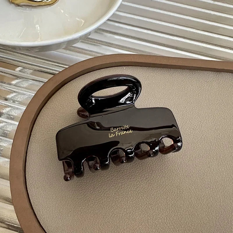 5,5 cm lange Acetat-Haarkrabben, rote Haarspangen für Mädchen und Frauen, zum Binden von Haarschmuck, neue koreanische Mode