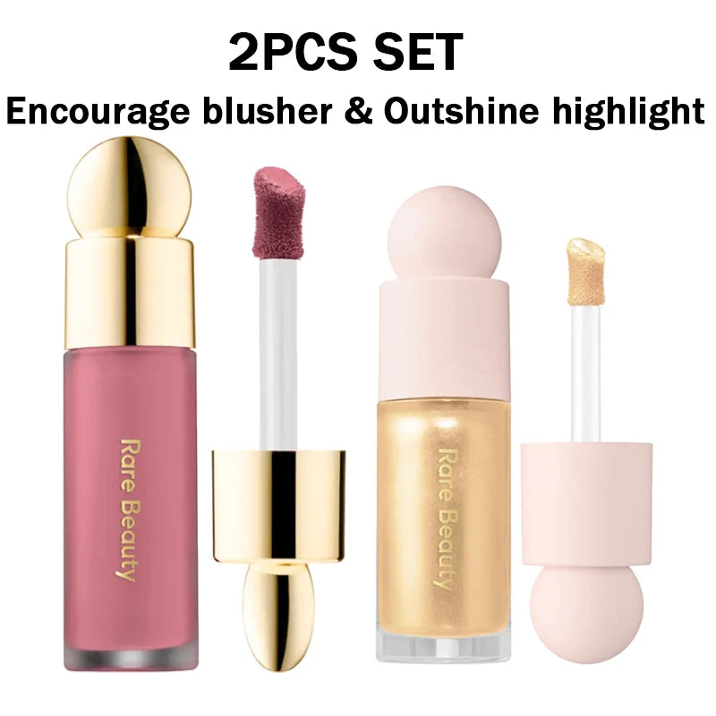 Seltener Schönheitspuder-Highlighter, Rouge, Wasser, Licht, Schimmer, wasserdicht, langlebig, Gesichtsbeleuchtung, Aufhellung des Liquid-Highlighters