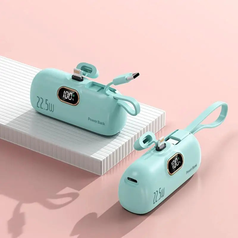 Mini Powerbank 30000 mAh | Tragbarer Externer Akku mit Schnellladefunktion