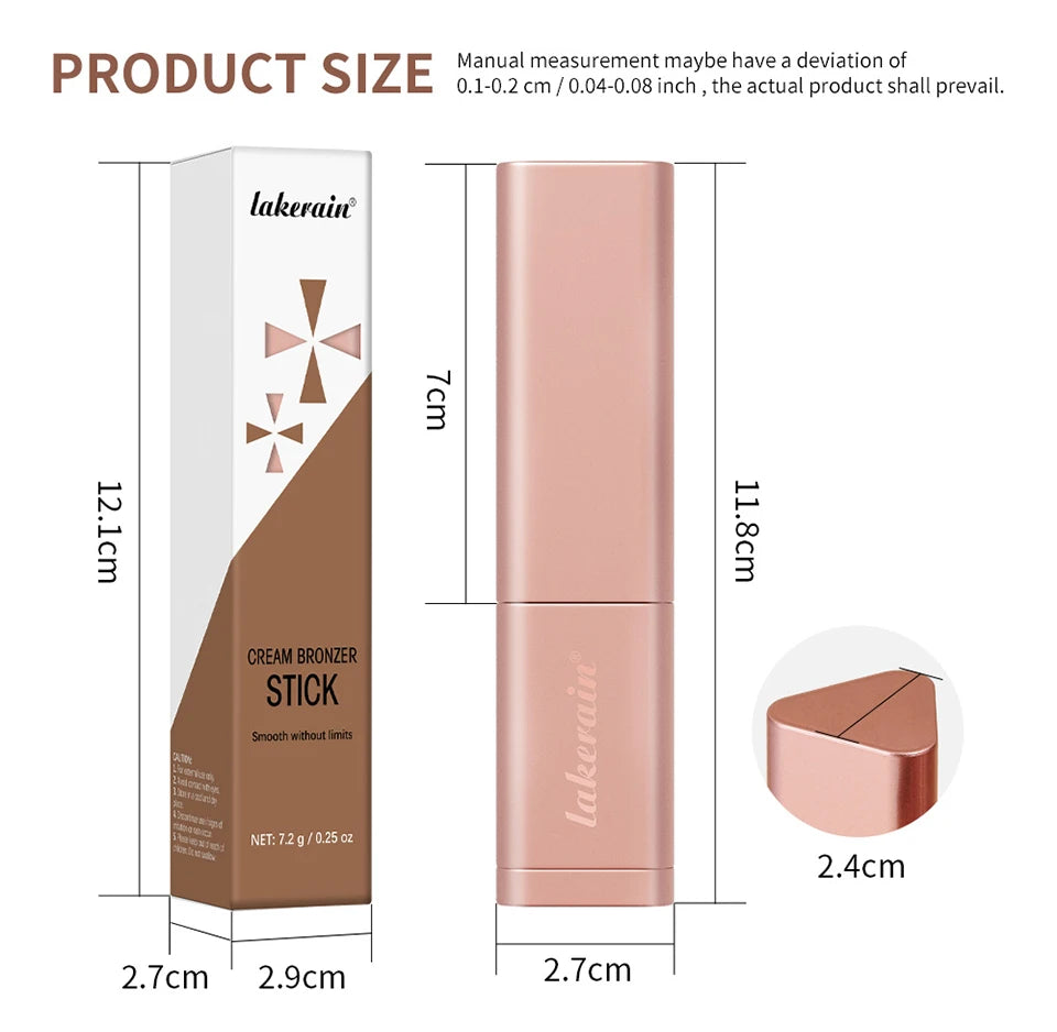 Konturstift Bronzing-Creme Bronzer-Stift Sofortige Konturierung Dunkle Augenringe Gesichtskontur Gesichts-Foundation Make-up