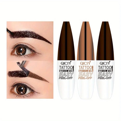 3D Peel-off Augenbrauen Gel Tönung Wasserdicht Dauerhafte Nicht Verschmieren Eyeliner Stift Natürliche Flüssigkeit Stirn Tattoo Sterben Creme Make-Up