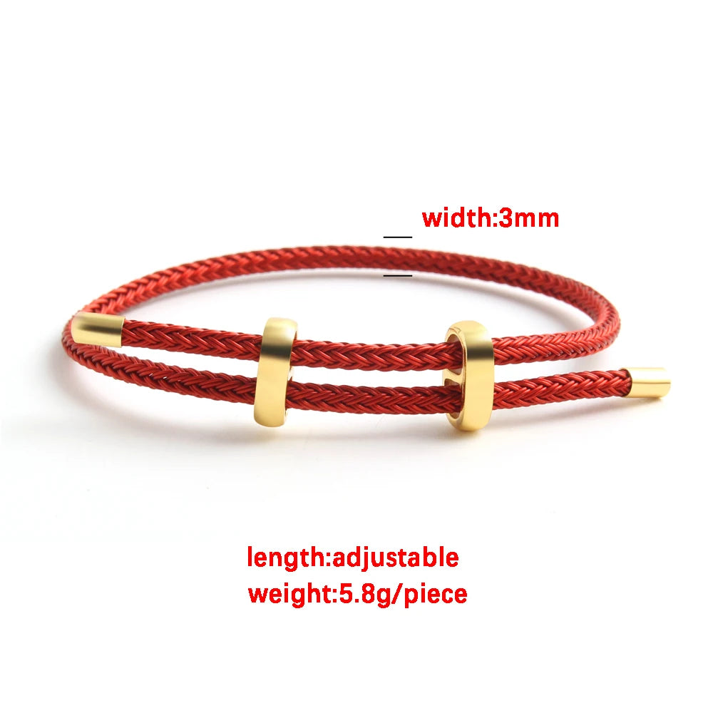 BenS Hohe qualität Draht Seil Armreif Für Frauen Bunte Handgemachte DIY Männer Armbänder Einstellbare seil Armband Schmuck großhandel B13