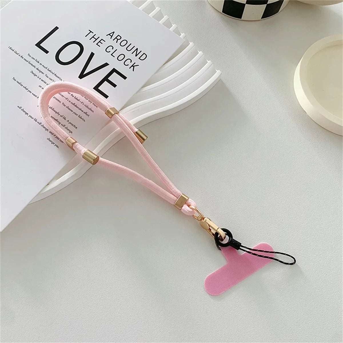 Luxus Metall Nylon Kurze Lanyard Telefon Strap Keycord Hängende Hosen Zubehör Stilvolle Anti-verlust Schlüsselbund Handgelenk Seil Starp