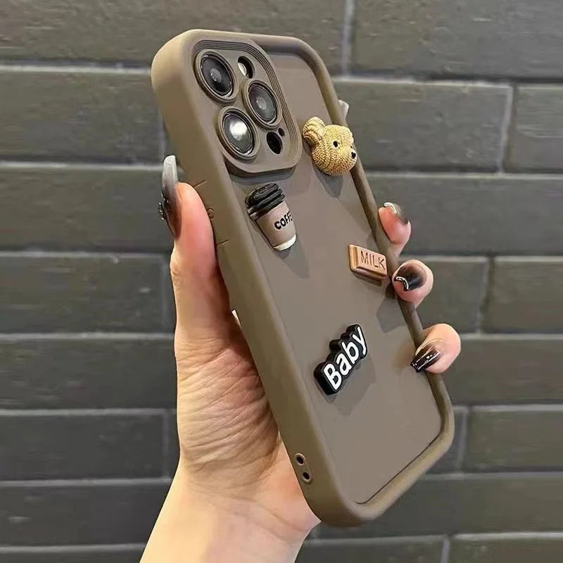 3D Bär iPhone Hülle – Für iPhone 11/12/13/14/15/16/17 & Pro Max