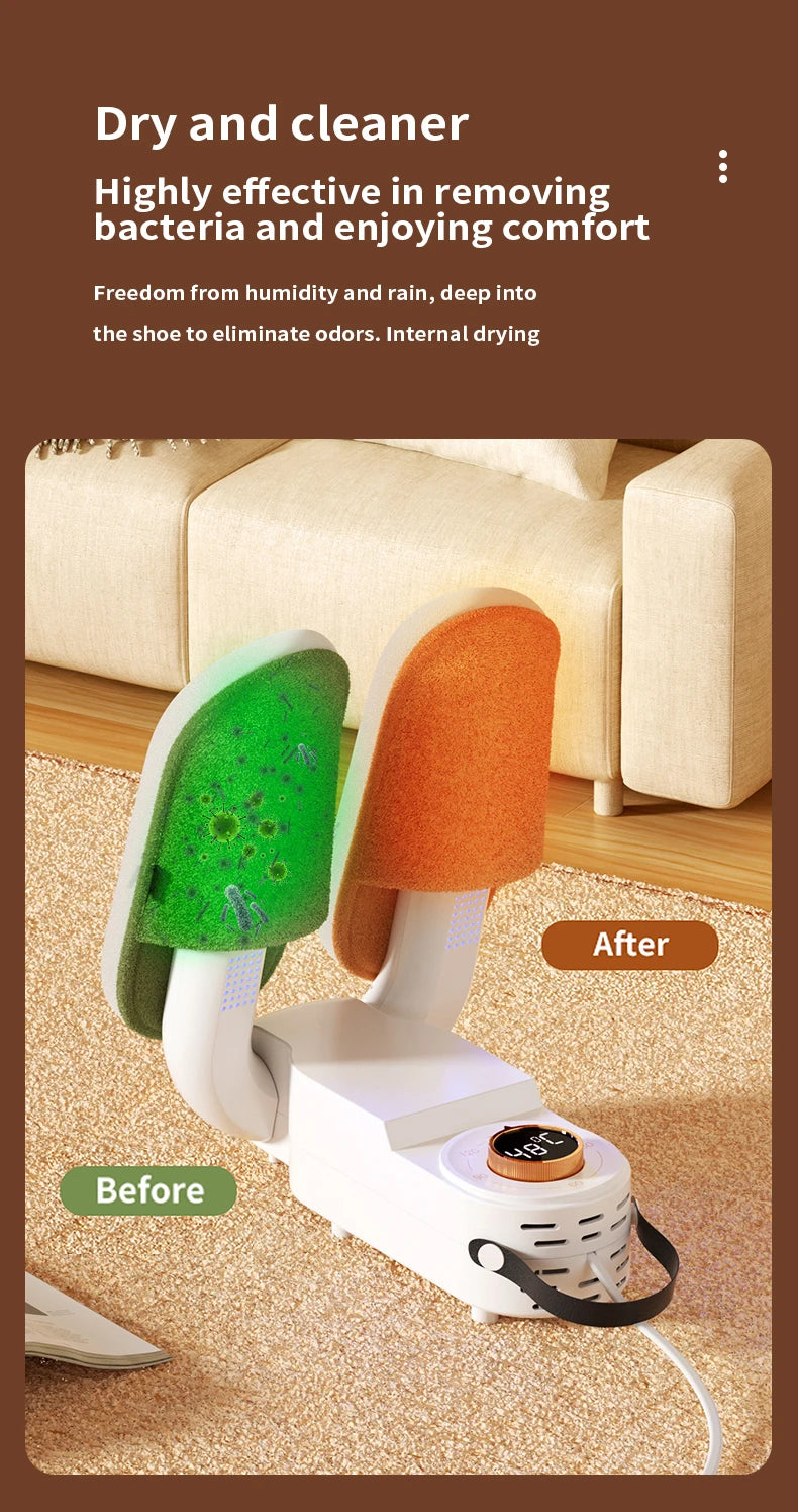 DryPro Flex: Elektrischer Schuhtrockner, Stiefelwärmer