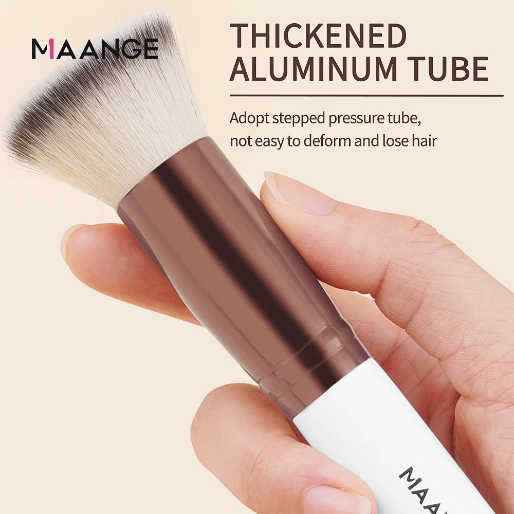 Maange 1PCS Make-Up Pinsel mit Box Foundation Concealer Pulver Erröten Kontur Pinsel Dichten Weichen Borsten Pinsel Schönheit Werkzeug für Frauen