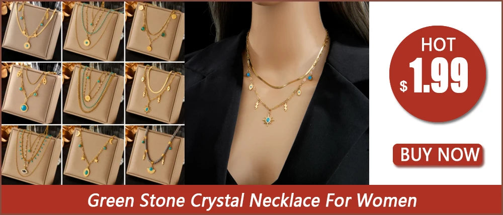 DIEYURO 316L Edelstahl Multilayer 2in1 Auge Anhänger Halskette Für Frauen Neue Mädchen Schlüsselbein Ketten Schmuck Geburtstag Geschenke
