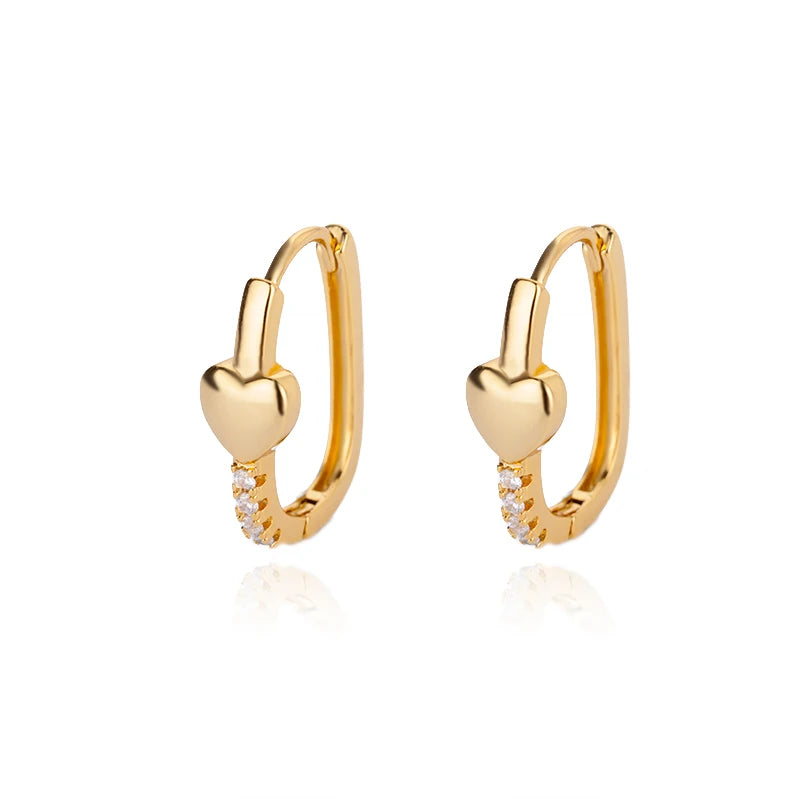 Luxus Stern Pendientes Ohrringe Für Frauen Mädchen Edelstahl Minimalistischen Hoop Piercing 2025, Neu Im y2k Schmuck aretes de mujer