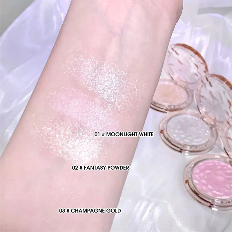 Hochglanz Puder glanz Glitter Highlight Kontur Palette natürlicher Glanz Kontur Concealer dauerhaftes Licht