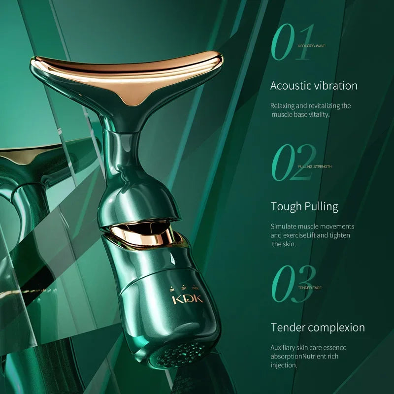 3-in-1 Gesichtslifting & Halsmassagegerät | EMS Anti-Aging & Hautstraffung