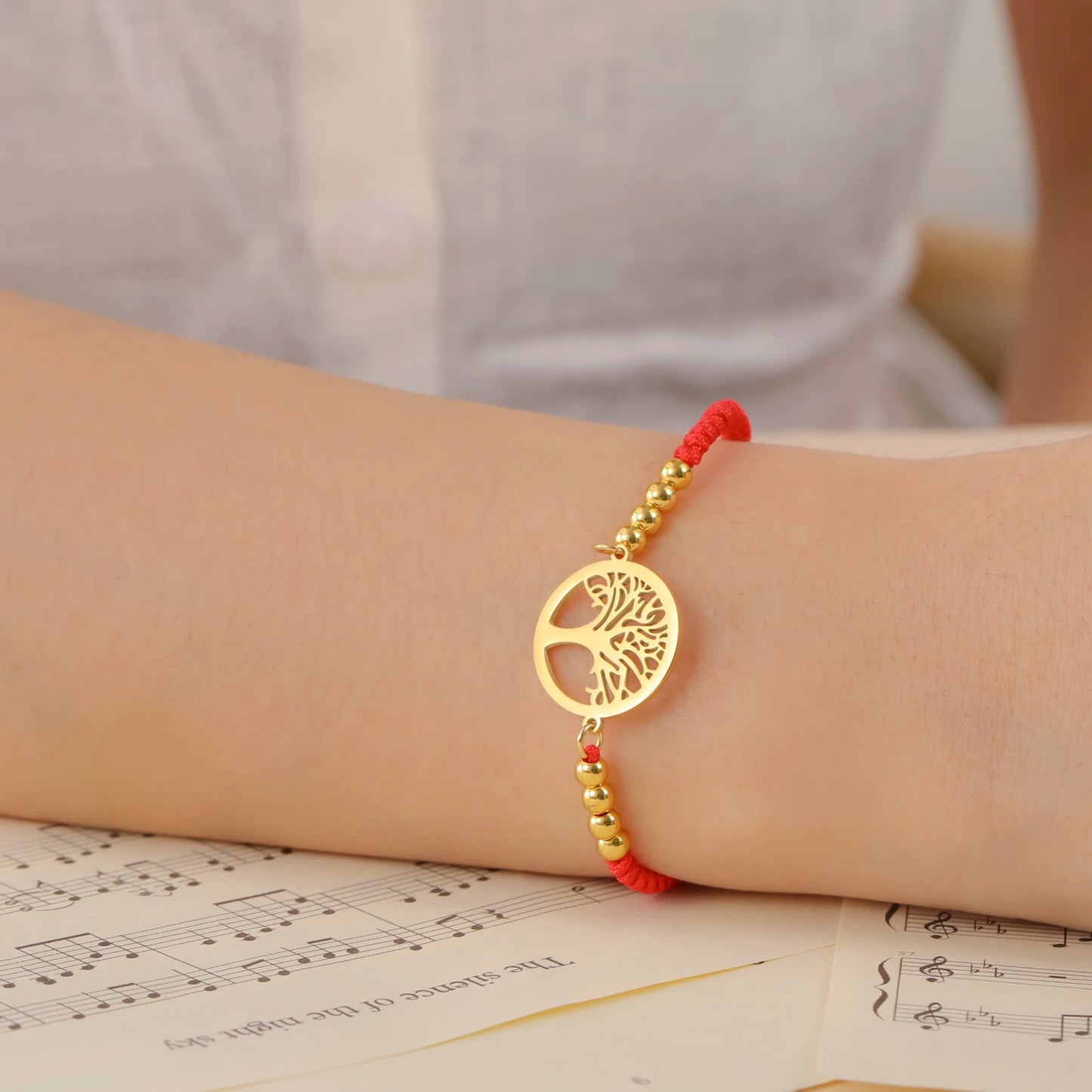 Edelstahl-Armband mit Lebensbaum-Anhänger – Klassischer Schmuck für Damen und Herren