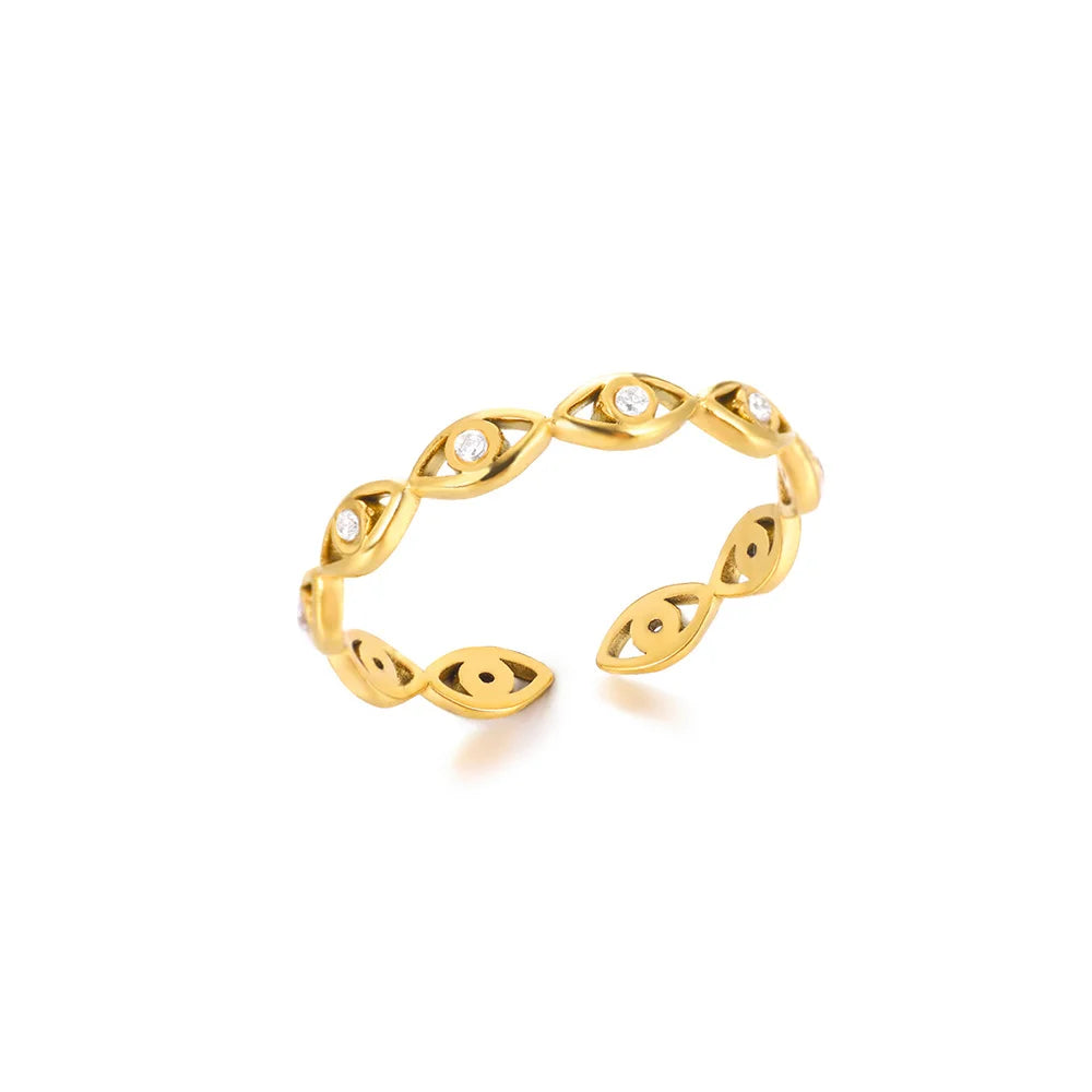 Bunte Zirkon Ringe Für Frauen Gold Farbe Edelstahl Farbige Zirkonia Ring Luxus Mode Hochzeit Schmuck Geschenk