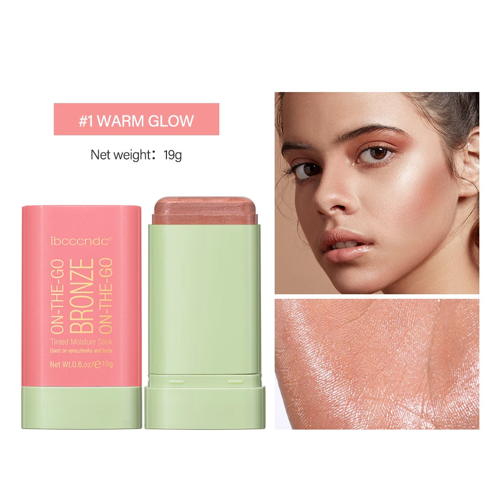 Multifunktions-Rougestift, Gesichts-Make-up, wasserfest, einfache Farbe, Rouge-Rouge-Creme, Kontur-Rendering, aufhellendes Kontur-Make-up