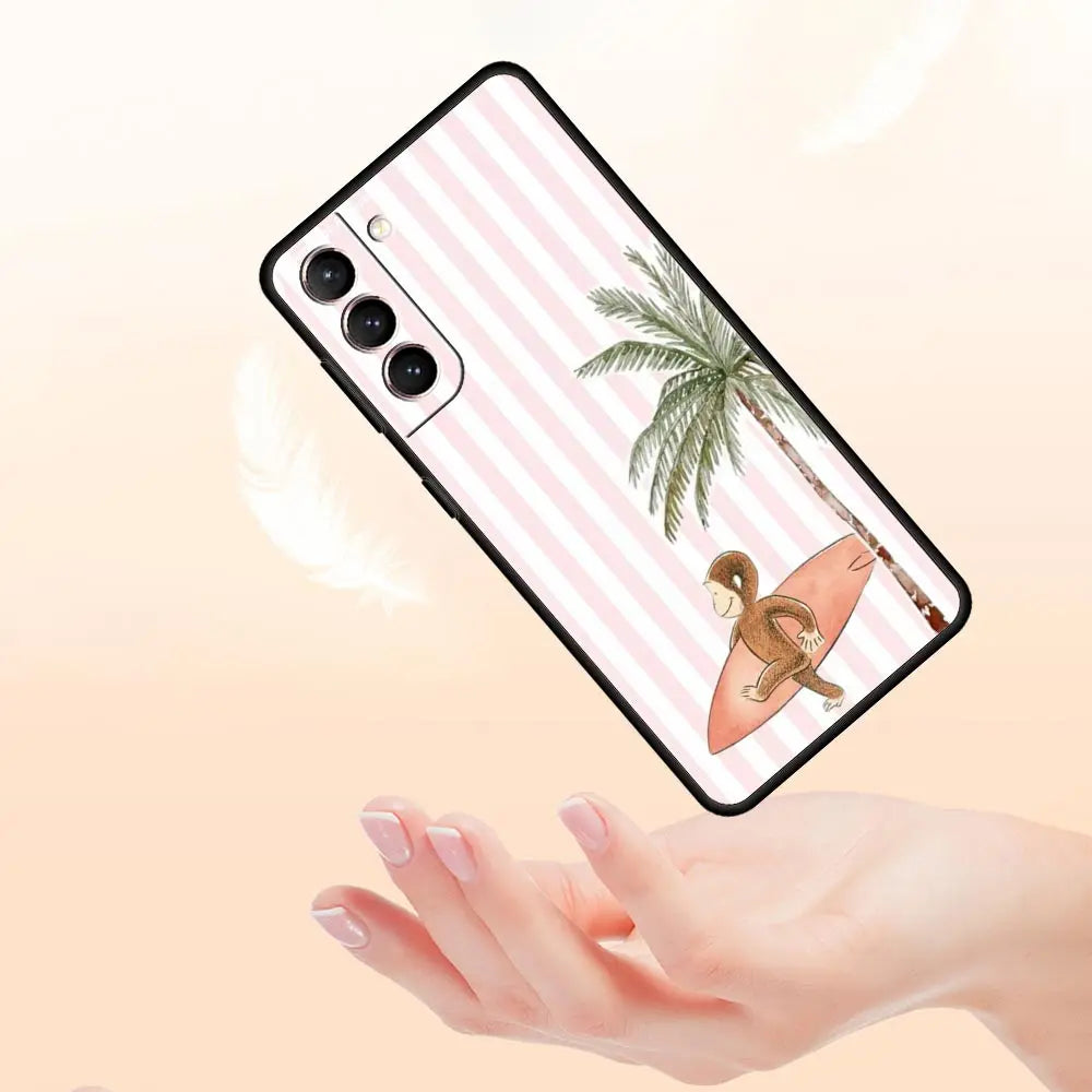 Handyhülle für Samsung Galaxy – Weiche TPU-Hülle mit Baum-, Enten-, Zitronen- & Blumenmuster