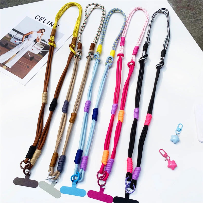 3-in-1-Umhängeseil zum Aufhängen von Mobiltelefonen, Umhängeband, Handschlaufe, abnehmbares Telefon-Lanyard, Wasserbecher-Hängeseil