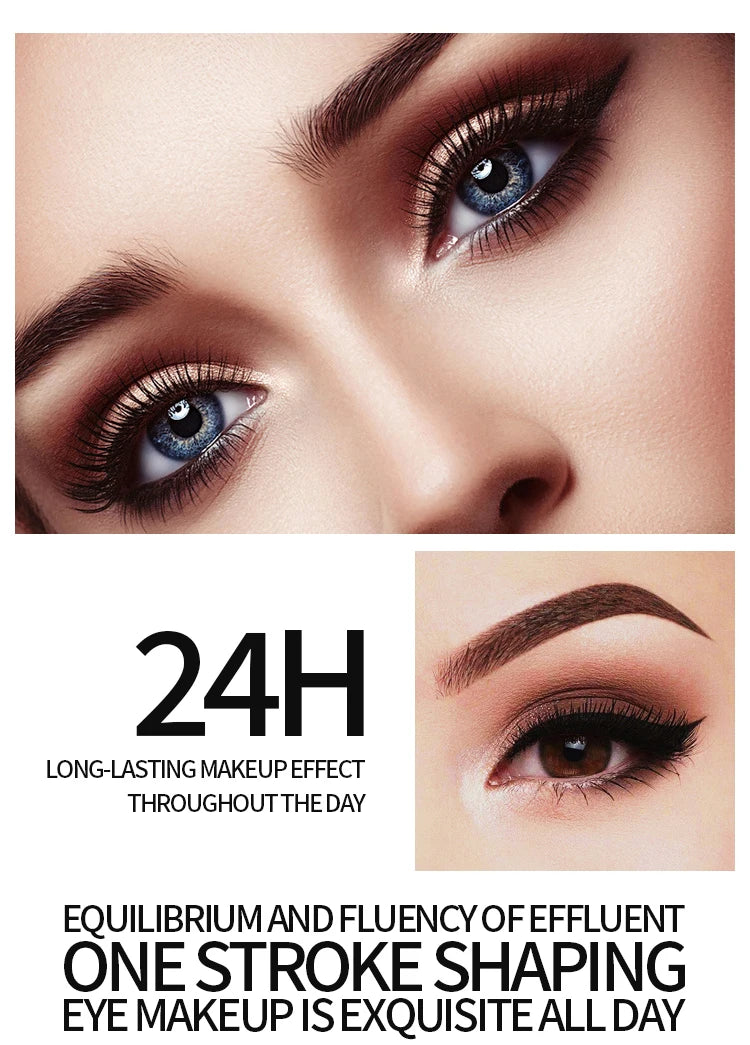 Yanqina flüssiger Eyeliner Bleistift 4d wasserdichte Mascara Set Kosmetik Eyeliner dicke Curling Mascara Augenbrauen Bleistift Augen Make-up