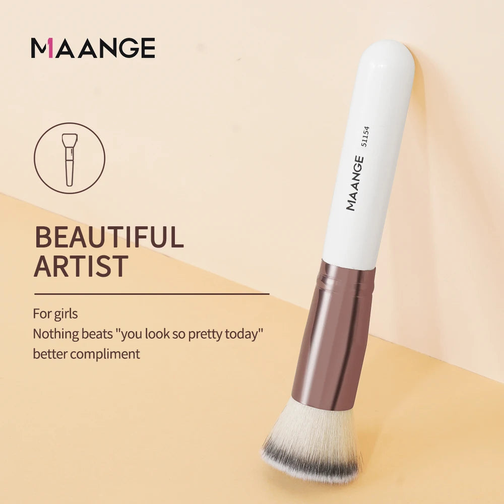 Maange 1PCS Make-Up Pinsel mit Box Foundation Concealer Pulver Erröten Kontur Pinsel Dichten Weichen Borsten Pinsel Schönheit Werkzeug für Frauen