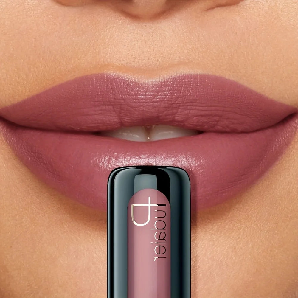 1 Stück mattierter Samt-Lipgloss, hochsättigter flüssiger Lippenschlamm, langlebig, antihaftbeschichtet, kompatibel mit allen Hauttöpfen, Muttertagsgeschenk