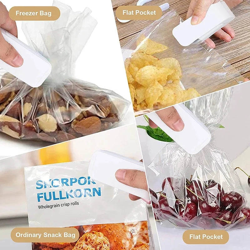 Mini Hea Bag Seal Machine Paket Sealer Bags Thermal Plastic Food Bag