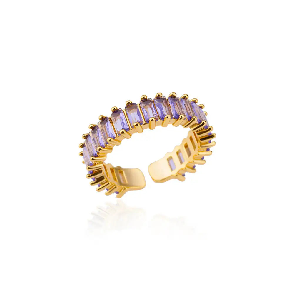 Mini Zirkon Grüne Ringe Für Frauen Edelstahl Gold Farbe Einstellbare Finger Ring Verlobung Hochzeit Weihnachten Schmuck Geschenk