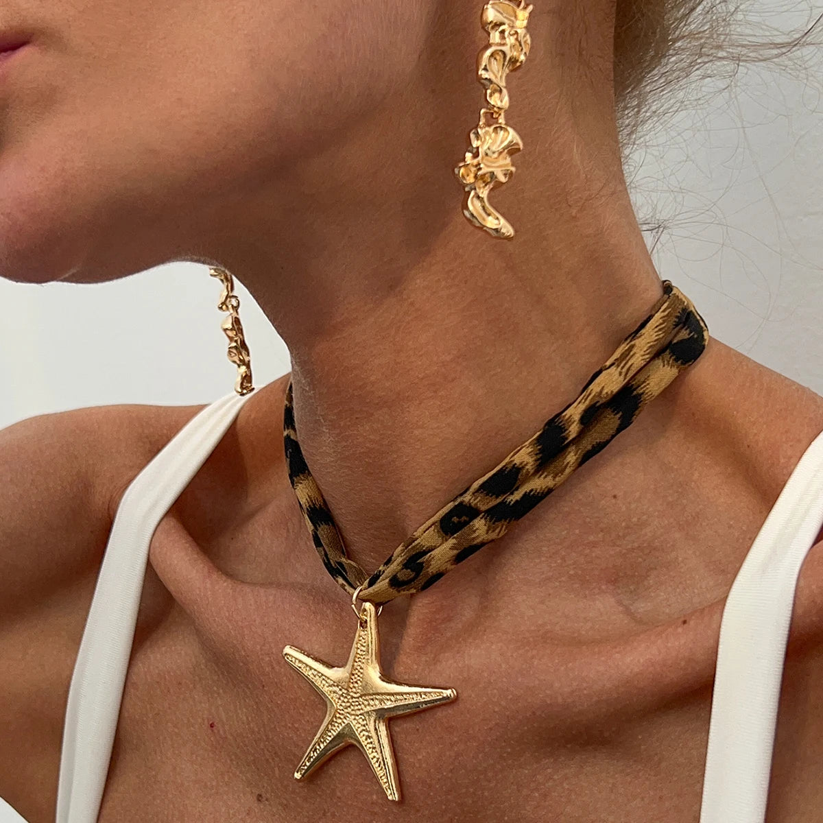 Ingemark 7 Stile Ethnische Multilayer Samt Kette Halskette Frauen 2025 Neue Mode Metall Conch Seestern Herz Anhänger Hals Schmuck