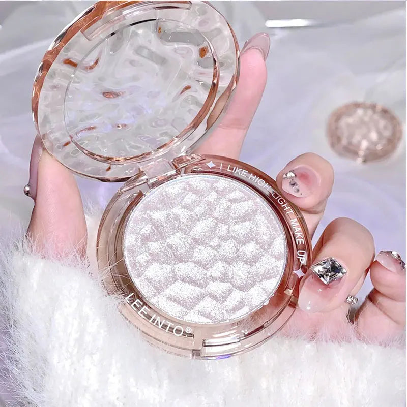 Hochglanz Puder glanz Glitter Highlight Kontur Palette natürlicher Glanz Kontur Concealer dauerhaftes Licht